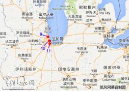 ▲李洪志家族在美11处房产分布情况