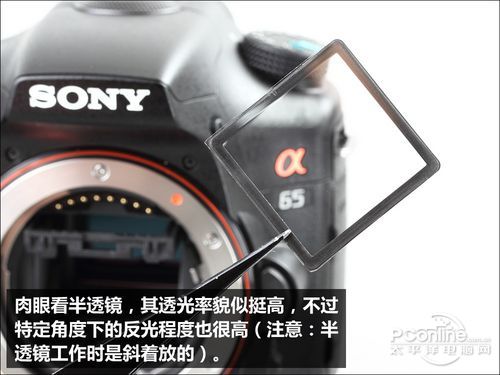 拆开半透镜!索尼半透镜画质影响对比评测