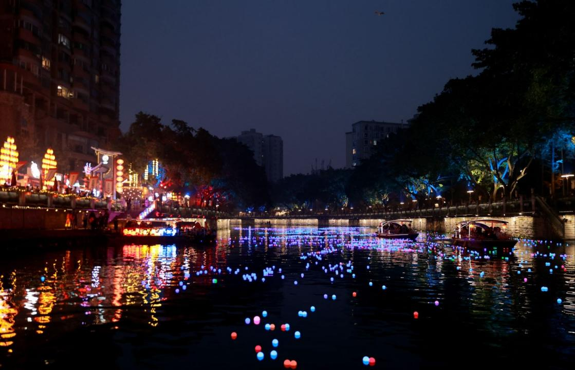 夜游锦江星河灿烂