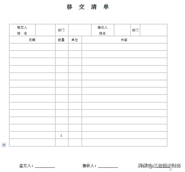 清单交接模板物品怎么写_清单交接模板物品有哪些_物品交接清单模板