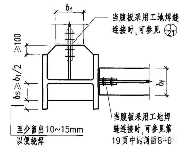 箱型梁对接节点_箱型柱与梁连接节点做法_箱型梁柱连接节点