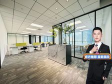 地铁口办公室 精装修带家具 户型方正 落地窗采光 万达商圈