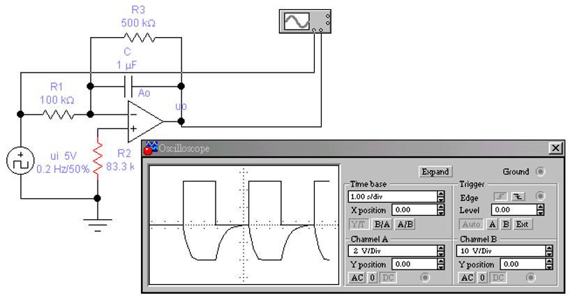 积分电路分析_运放积分电路分析_积分电路分析实验报告