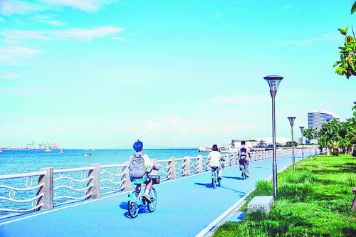 环岛慢行道“蓝丝带”将连接湖里区东西两岸。