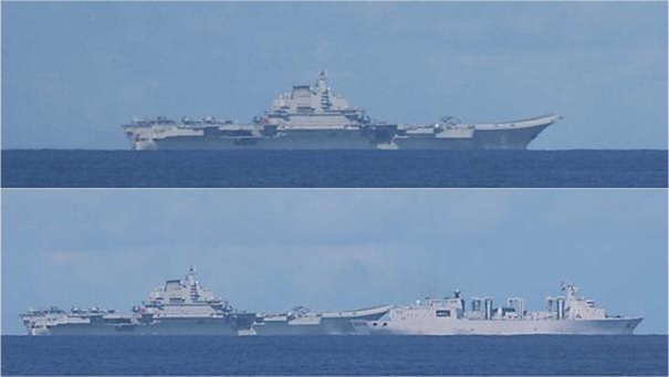 双航母西太远海训练，辽宁舰单日起降90架次