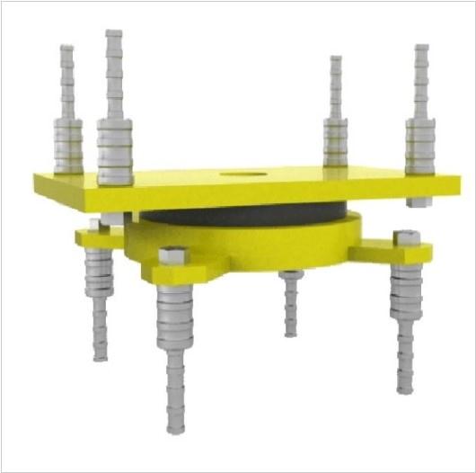 改性高分子量聚乙烯耐磨材料_橡胶支座dm3_盆式橡胶支座 Q345 钢材