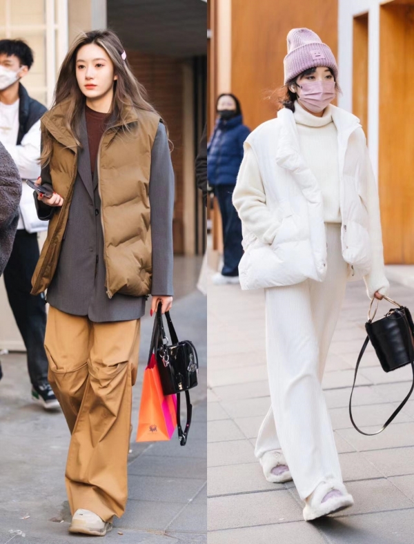 羽绒服时尚搭配技巧_羽绒裤怎么穿_哈尔滨冬季羽绒服搭配
