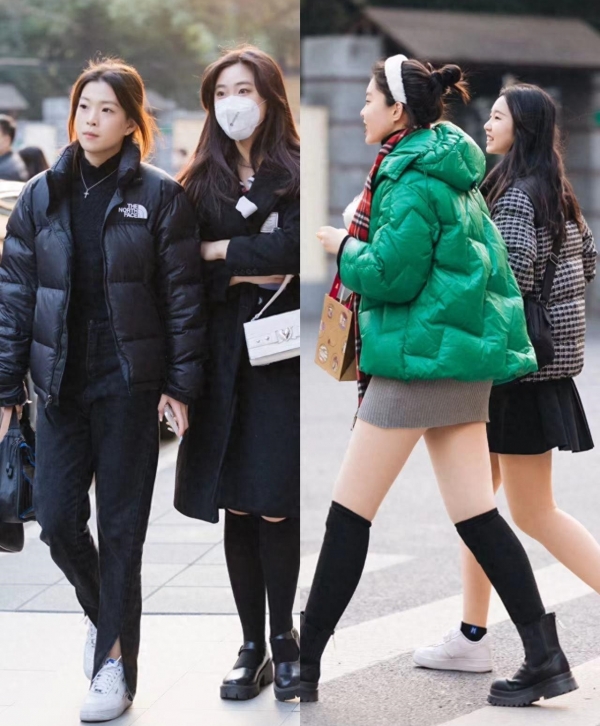 羽绒服时尚搭配技巧_羽绒裤怎么穿_哈尔滨冬季羽绒服搭配