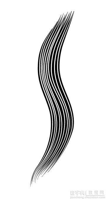 教你用Illustrator简单绘制逼真的美女头发14