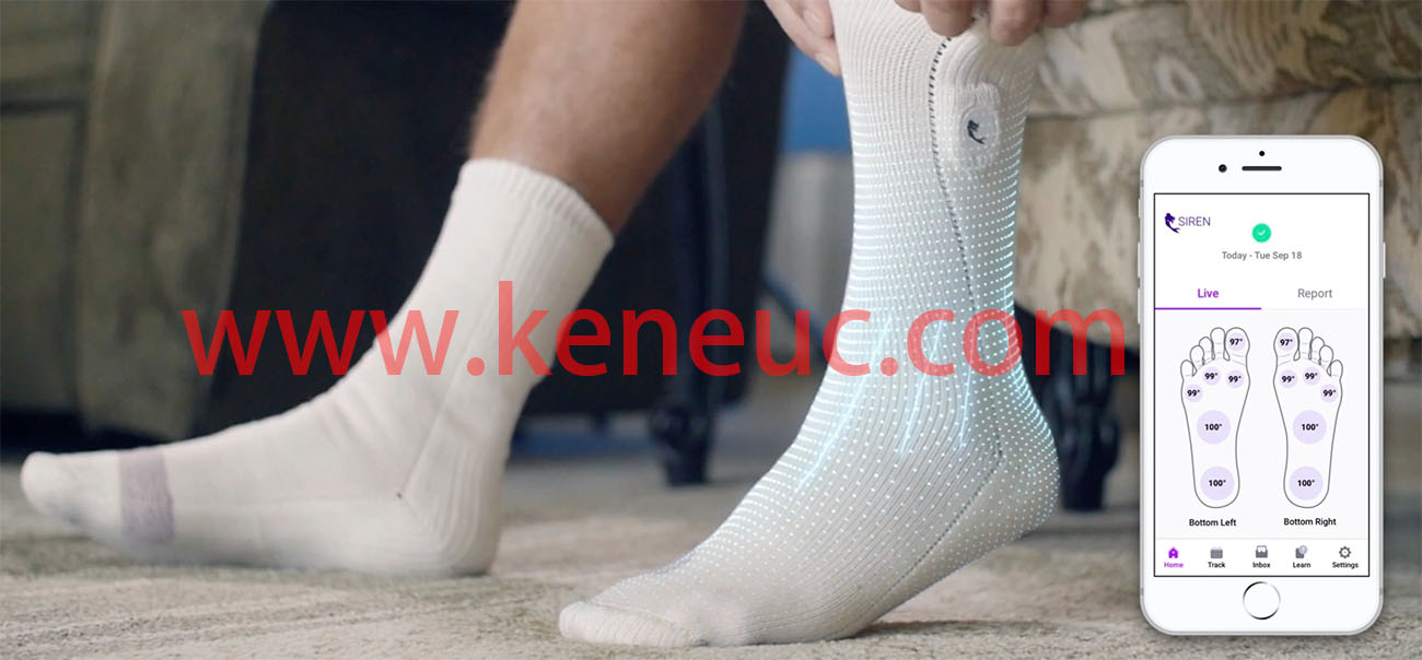 Siren Care研发的智能袜子