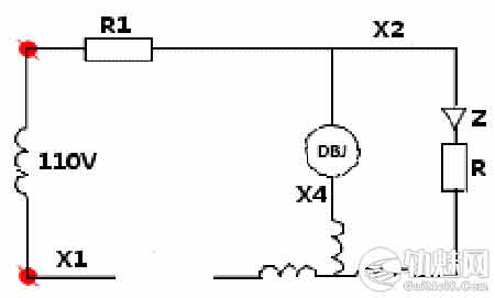 道岔五线制动作电路_五线制道岔控制电路_X1线X2线X3线X4线X5线电压分析